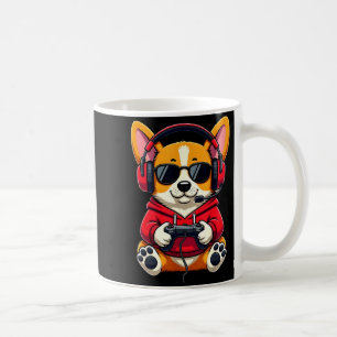 Corgi gamer cute gaming dog funny coffee mug