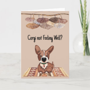 Corgi Get Well Soon Card