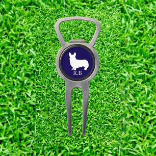 Corgi Gift Blue Navy Custom Divot Tool