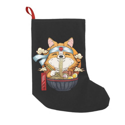 Corgi Gift  Ramen Kawaii Corgi Puppy Japanese Small Christmas Stocking