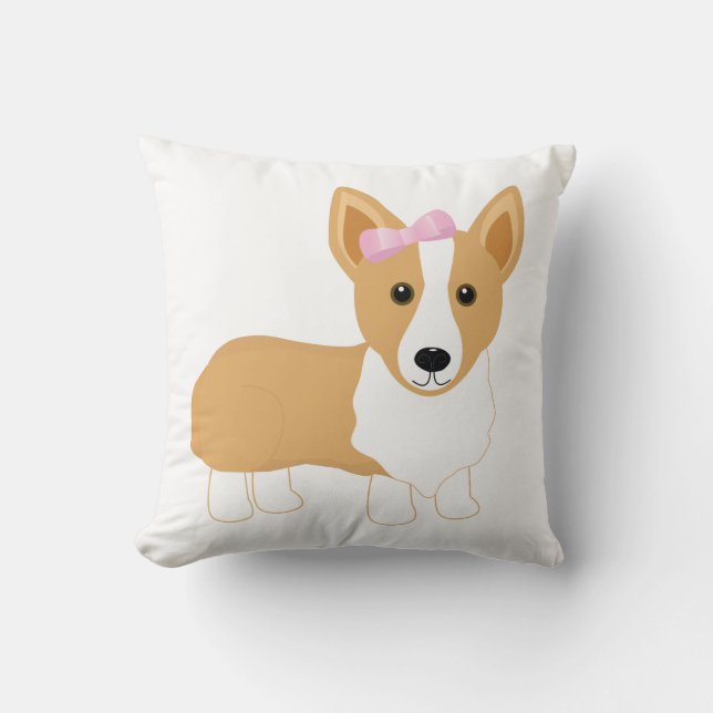 Corgi Girl Pillow (Front)