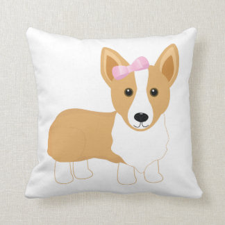Corgi Girl Pillow