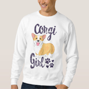 Corgi Girl Women Puppy Mom Dog Mama Lover Gift Sweatshirt