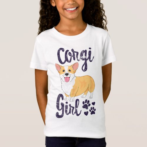 Corgi Girl Women Puppy Mom Dog Mama Lover Gift T_Shirt