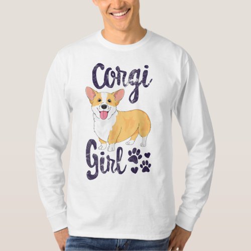 Corgi Girl Women Puppy Mom Dog Mama Lover Gift T_Shirt