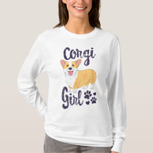 Corgi Girl Women Puppy Mom Dog Mama Lover Gift T-Shirt