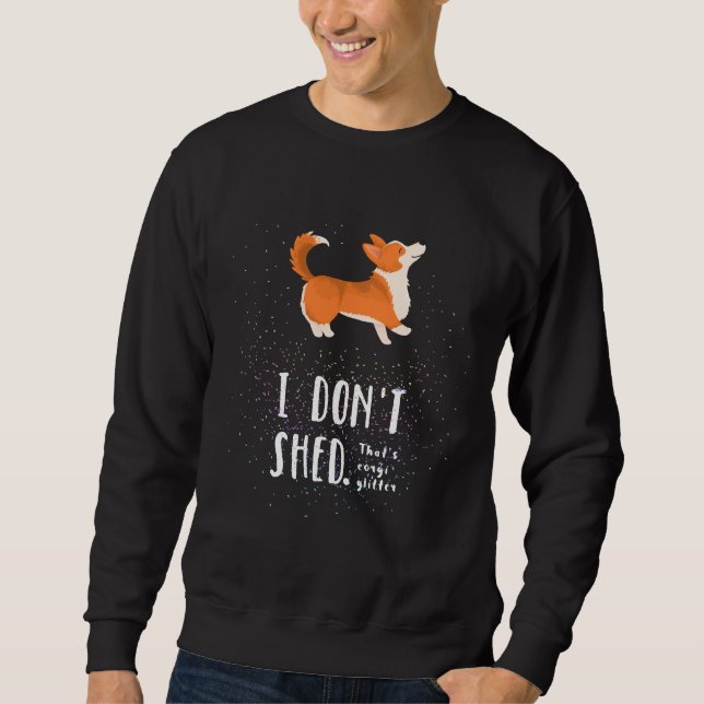 Corgi Glitter Pembroke Welsh Corgi   Sweatshirt (Front)