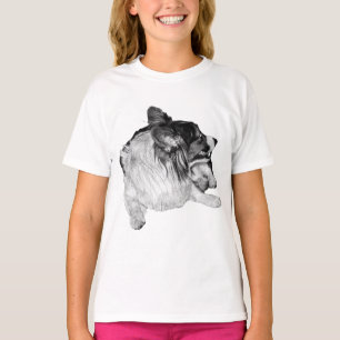 Corgi Glow in Gray T-Shirt