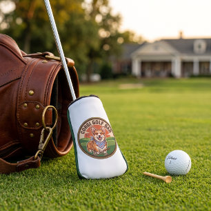 Corgi Golf Dad Putter Cover Custom Gift