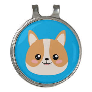 Corgi Golf Hat Clip