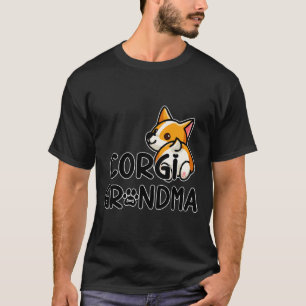 Corgi Grandma Cute Pembroke Welsh Corgi Design For T-Shirt