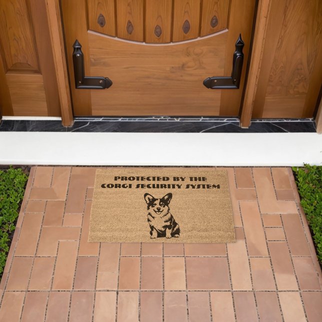 Corgi Guard Fiber Doormat (Insitu (Outdoor))