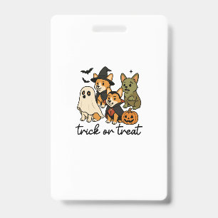 corgi halloween costume  badge