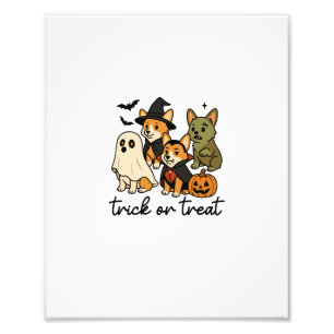 corgi halloween costume photo print