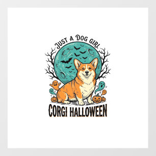 Corgi Halloween Shirt for Dog Loving Girls_1 Floor Decals