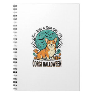 Corgi Halloween Shirt for Dog Loving Girls_1 Notebook