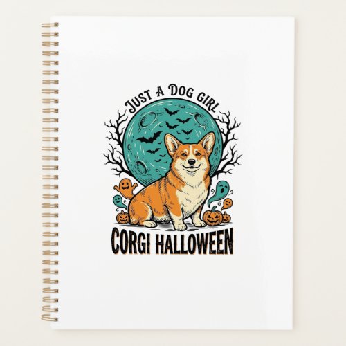 Corgi Halloween Shirt for Dog Loving Girls_1 Planner