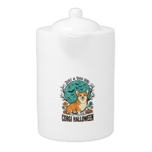 Corgi Halloween Shirt for Dog Loving Girls_1 Teapot