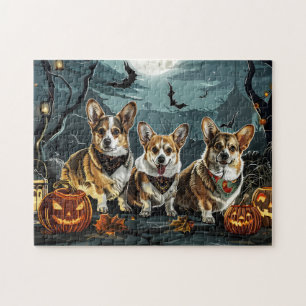 Corgi Halloween Spooky Jigsaw Puzzle