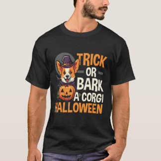 Corgi Halloween Trick Or Treat Spooky Welsh Corgi T-Shirt