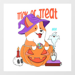 Corgi Halloween Wall Decal