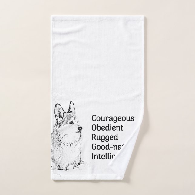 Corgi hand towel (Hand Towel)