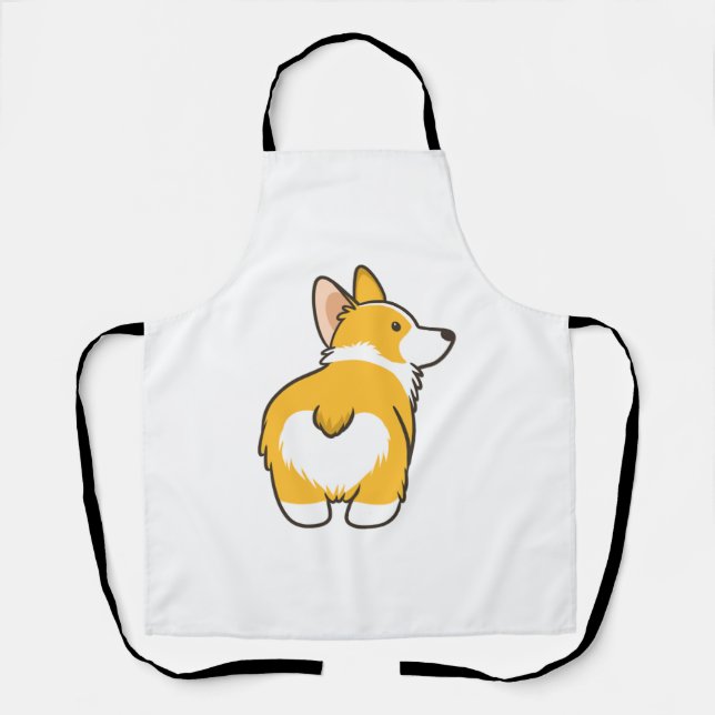 Corgi Heart Butt  Apron (Front)