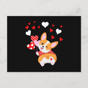 Corgi Heart ,Guess What Corgi Butt Postcard