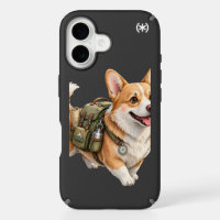 Corgi Hiking Adventure Watercolor iPhone 16 Case