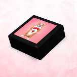 Corgi Holding A Heart  Gift Box<br><div class="desc">This adorable Corgi is carrying a heart with stars around it. A wonderful jewelry box as  great gift for your Corgi Mom,  yourself or Corgi lover.</div>