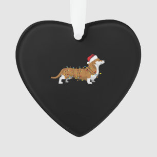 Corgi Holiday Christmas Light Essential T-Shirt Ornament