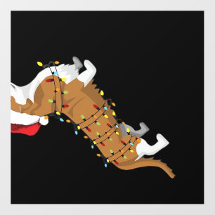 Corgi Holiday Christmas Light Essential T-Shirt Wall Decal
