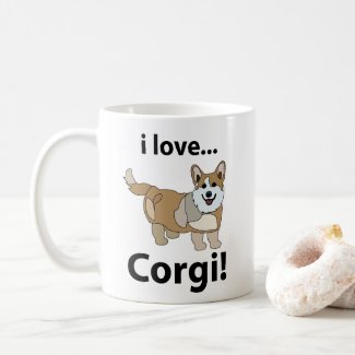 Corgi I Love Corgi  Coffee Mug