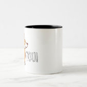 Corgi - I love you Two-Tone Coffee Mug (Center)