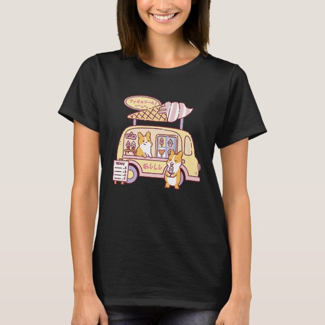 Corgi Ice Cream Truck T-Shirt (Front)