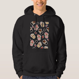 Corgi Ice Cupcake Pattern Hoodie