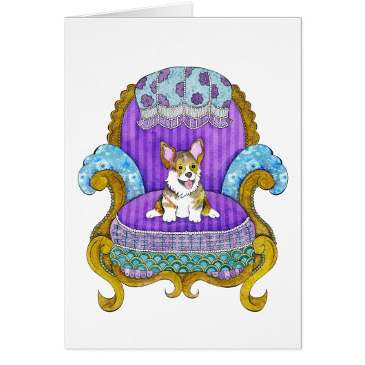 Corgi in Chair Cards (Front)
