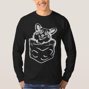 Corgi In Pocket Dog Ladies Man Dog T-Shirt