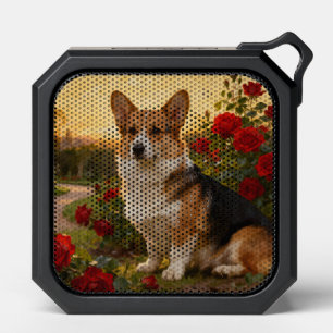 Corgi in the Roses II Bluetooth Speaker