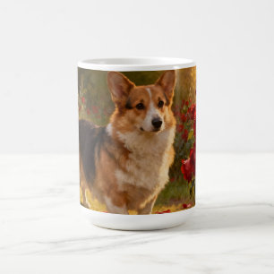Corgi in the Roses V Coffee Mug