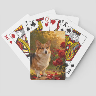 Corgi in the Roses V Poker Cards