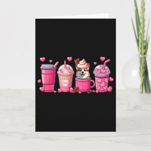 Corgi Inside Cup Coffees Lover Valentine's Day Hea Card