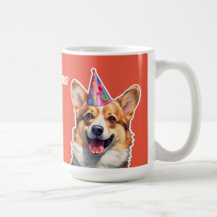 Corgi It's Birthday party time my corgeous Coffee Mug