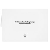 Corgi jet pilot birthday card (Back Horizontal)