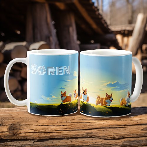 Corgi Joy _ Personalized Coffee Mug