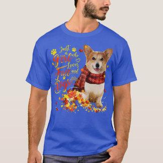 Corgi Just A Girl Who Loves Fall And Dogs T-Shirt
