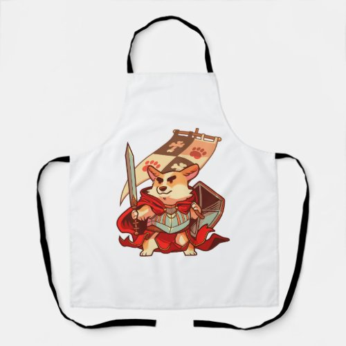 Corgi knight  apron