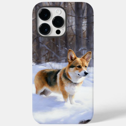 Corgi Let It Snow Christmas Case_Mate iPhone 14 Pro Max Case