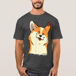 Corgi Lick Pose Puppy Kawaii Cute Pet Animal Lover T-Shirt