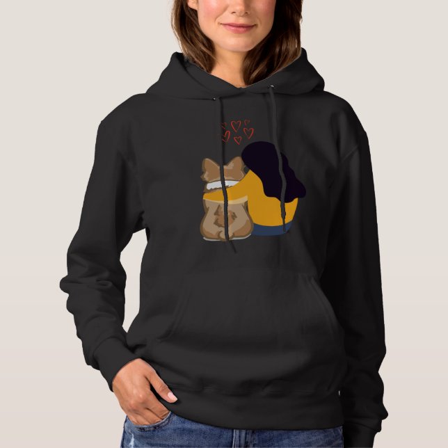 corgi life corgi hoodie (Front)